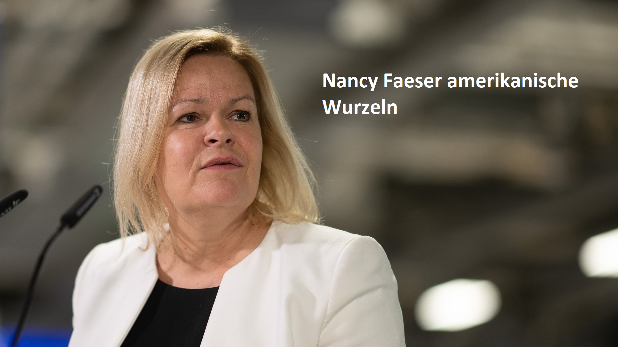 Nancy Faeser amerikanische Wurzeln